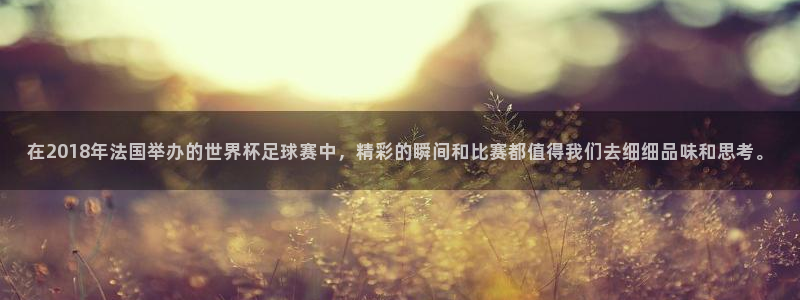 2026世界杯欧洲预选赛赛程表:在2018年法国举办的世界杯足球赛中,精彩的瞬间和比赛都值得我们去细细品味和思考。