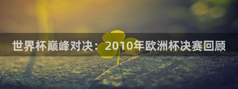 2026年足球世界杯赛程时间表:世界杯巅峰对决:2010年欧洲杯决赛回顾